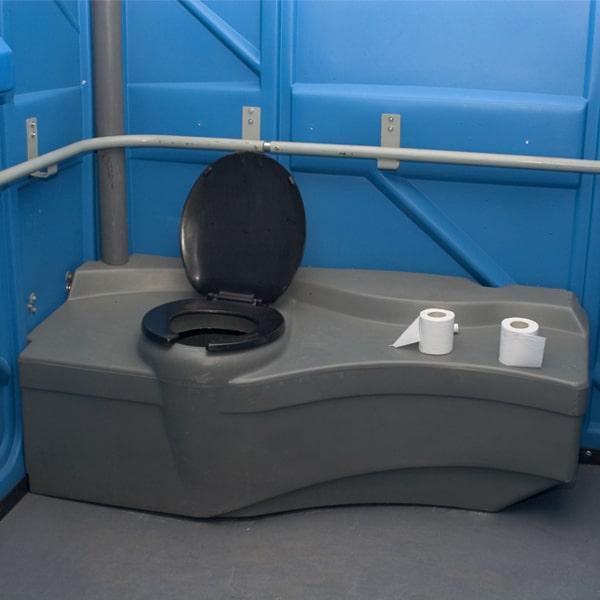 the maximum occupancy for an ada/handicap portable restroom unit is normally one person at a time